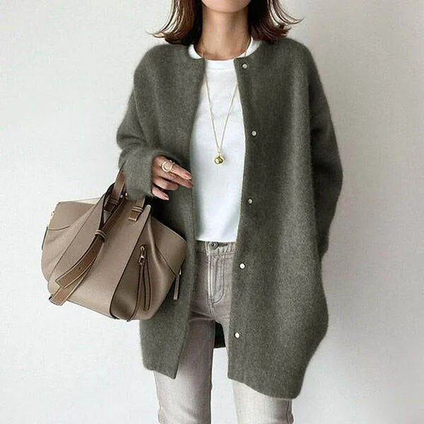 Soft Women's Knit Button Cardigan