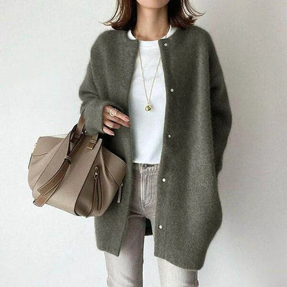 Soft Women's Knit Button Cardigan