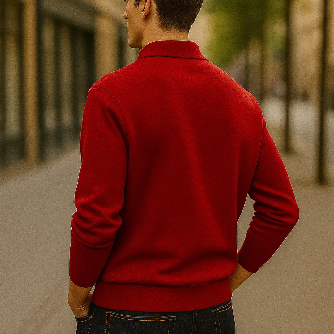 Relaxed Fit Long Sleeve Men's Shirt