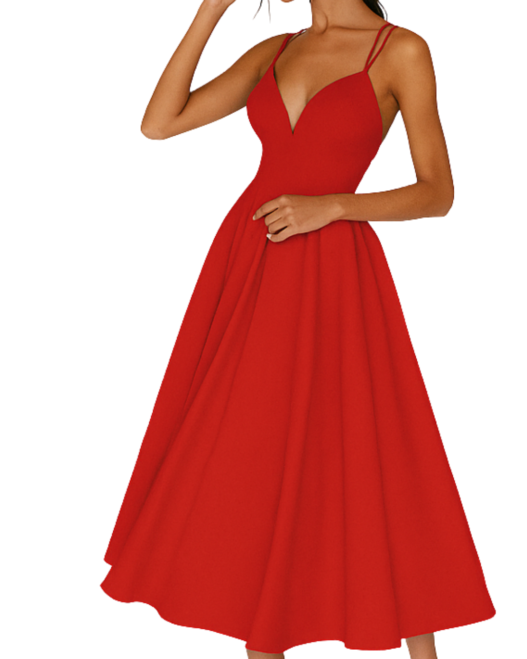 Elegant V Neck Formal Women's Dress