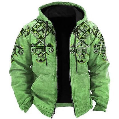 Trendy Mens Graphic Hooded Sweatshirt
