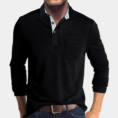 Casual Long Sleeve Graphic Tee for Men