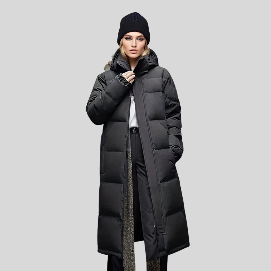 Warm Hooded Women's Down Jacket