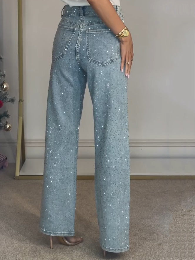 Decorative Classic Straight Jeans