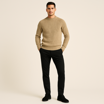 Luxury Cashmere Men's Crew Neck Sweater
