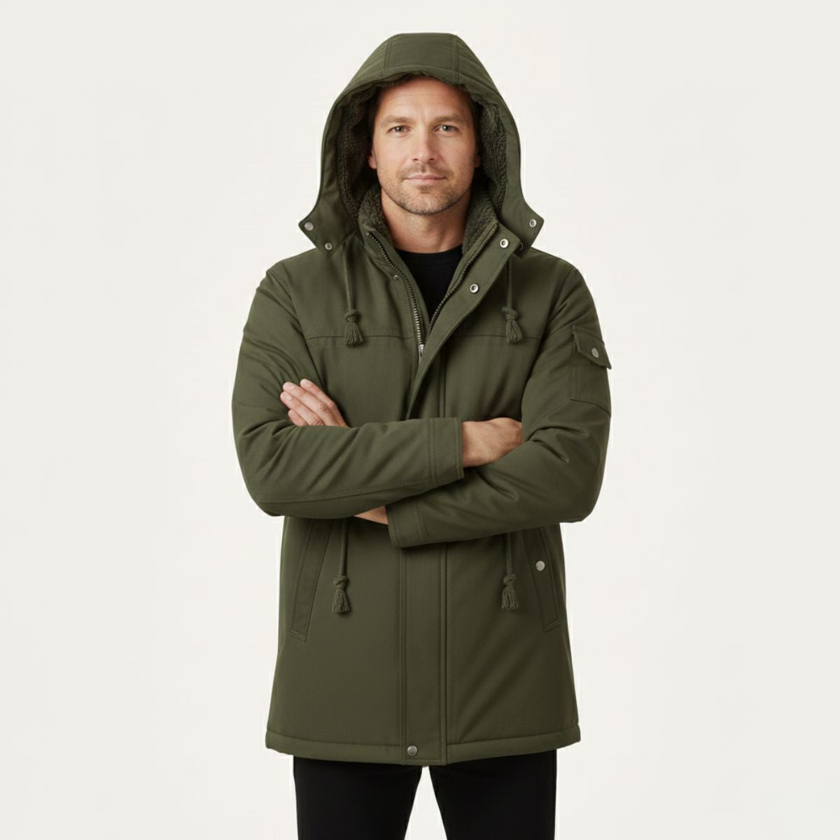 Waterproof Mens Parka Coat with Hood