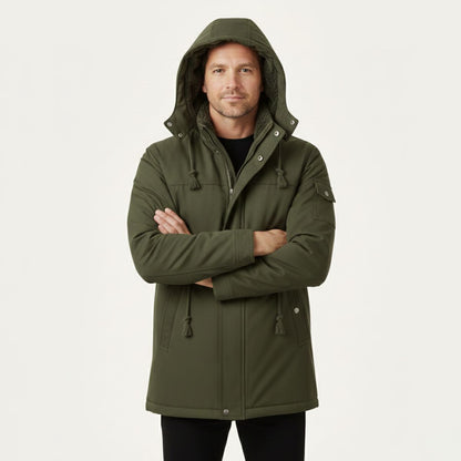 Waterproof Mens Parka Coat with Hood