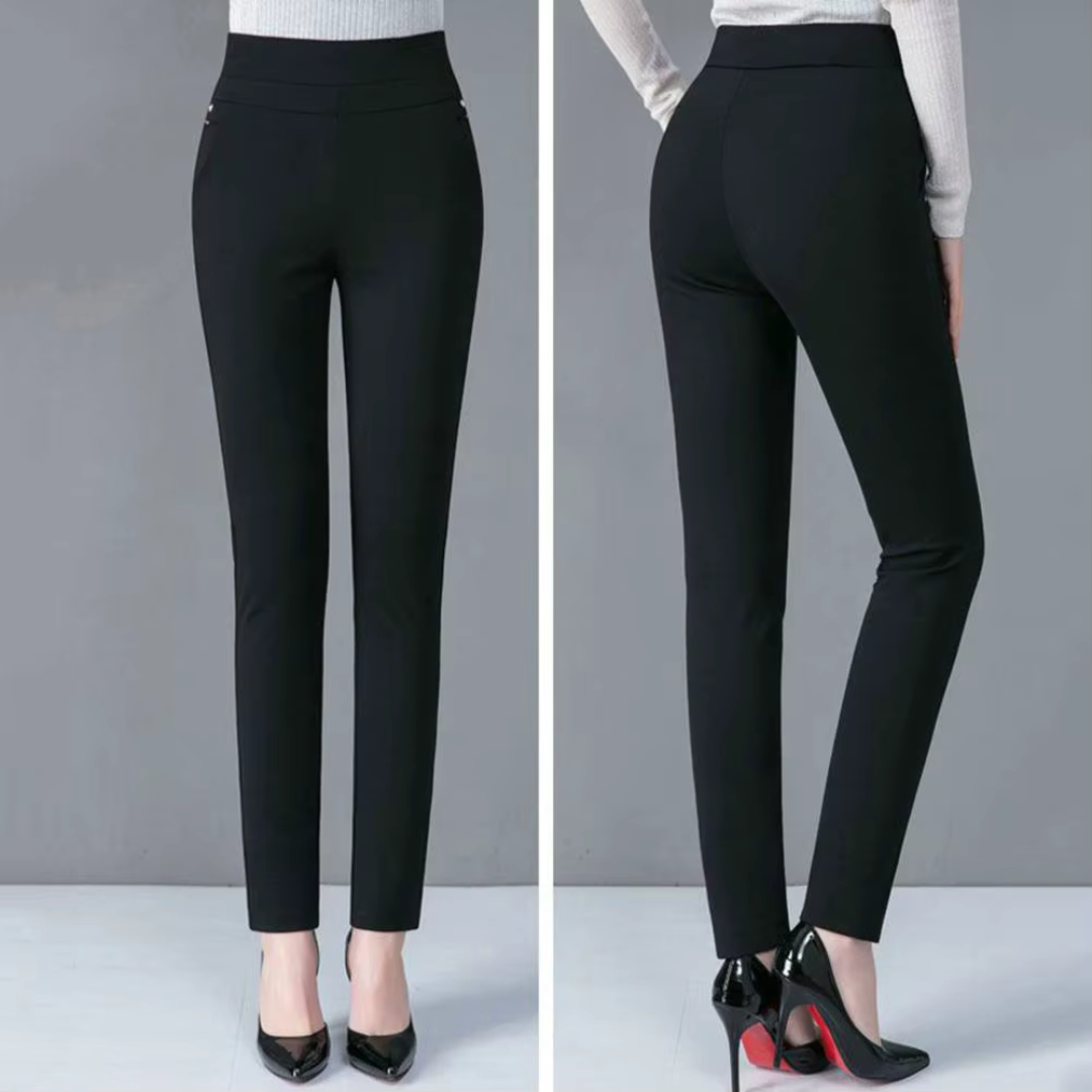 Comfortable High-Waist Stretchy Pants