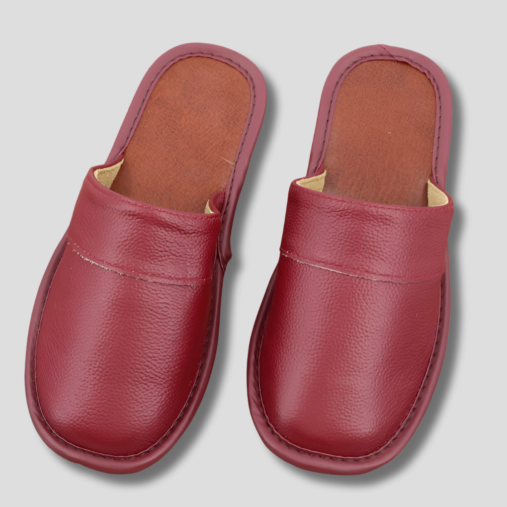 Comfortable Genuine Leather Slipper Shoes - Olytrend
