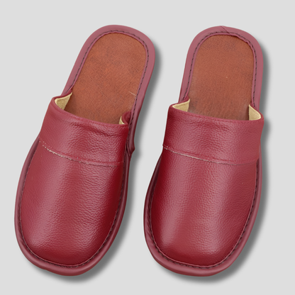 Comfortable Genuine Leather Slipper Shoes - Olytrend