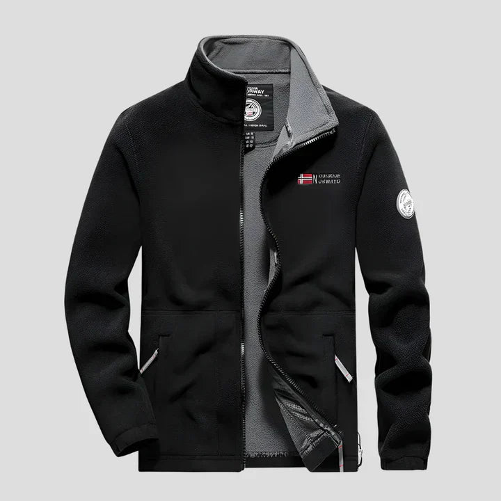 Relaxed Fit Mens Fleece Jacket
