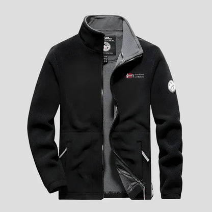 Relaxed Fit Mens Fleece Jacket
