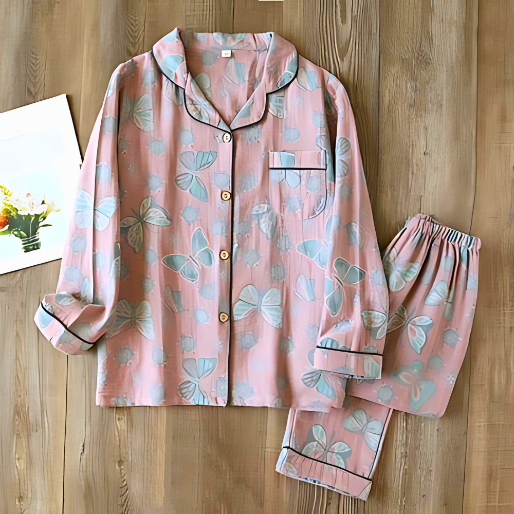 Comfortable 2-Piece Floral Pajama Set