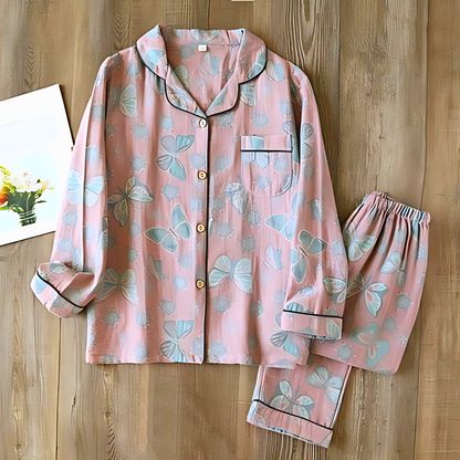 Comfortable 2-Piece Floral Pajama Set