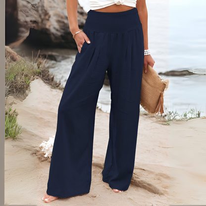 Relaxed Fit Women's Linen Pants