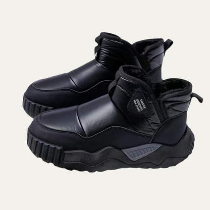 Warm Waterproof Men's Snow Boots with Good Grip