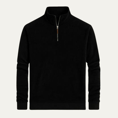 Warm Mens Fleece Quarter Zip Sweater