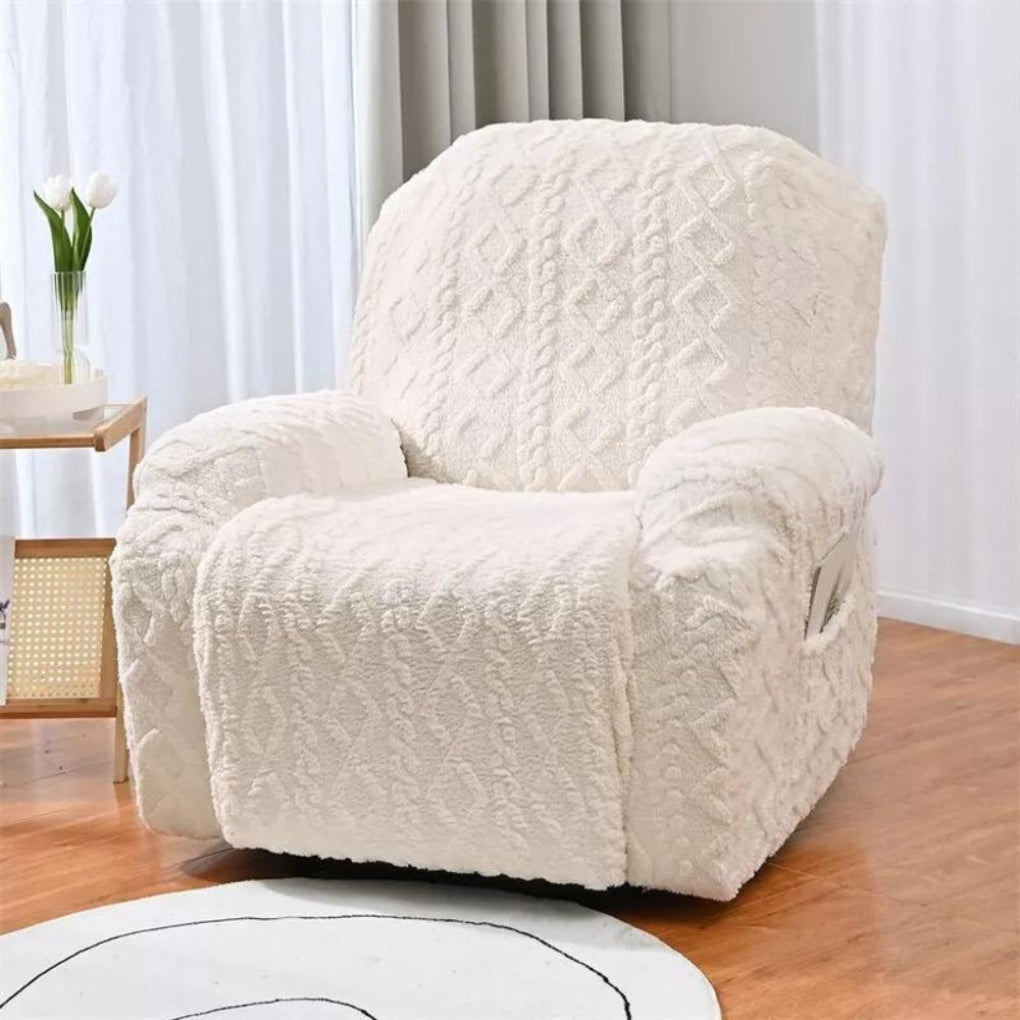 Cozy Fleece Recliner Chair Slipcover