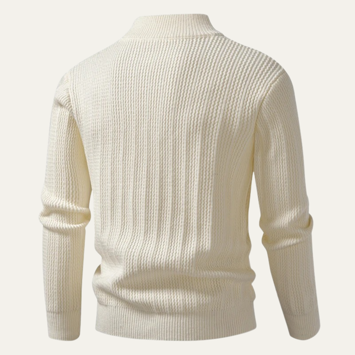 Classic Men's Zip Neck Soft Knit Sweater