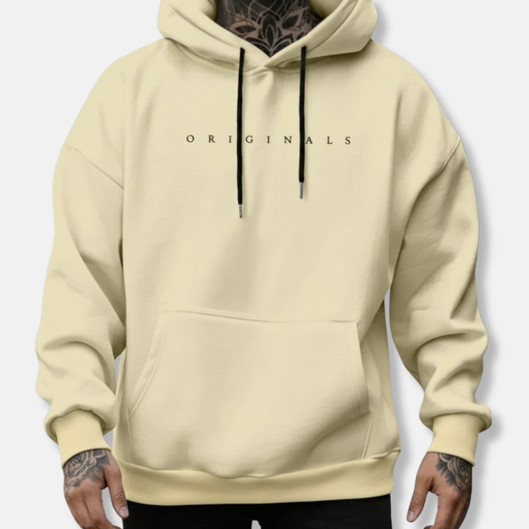 Comfortable Mens Hoodie with Drawstring and Pockets