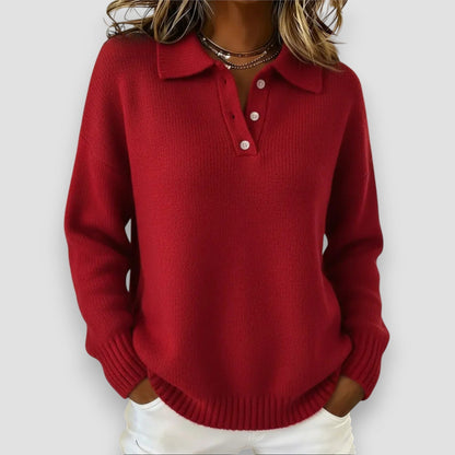 Classic Fit Polo Sweater