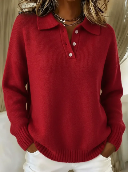 Classic Fit Polo Sweater