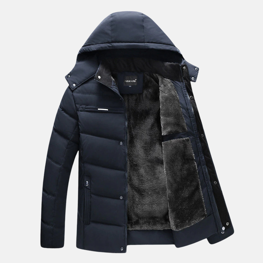 Warm Quilted Puffer Coat | Hooded Casual Fit Jacket