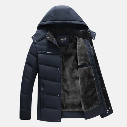 Warm Quilted Puffer Coat | Hooded Casual Fit Jacket