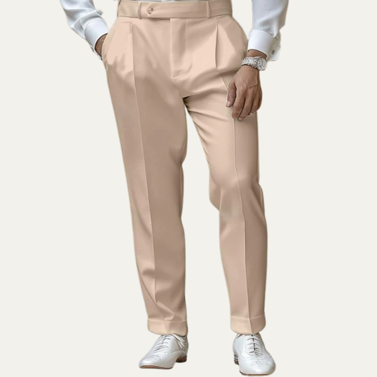 Relaxed Fit Men's Straight Leg Chino Pants