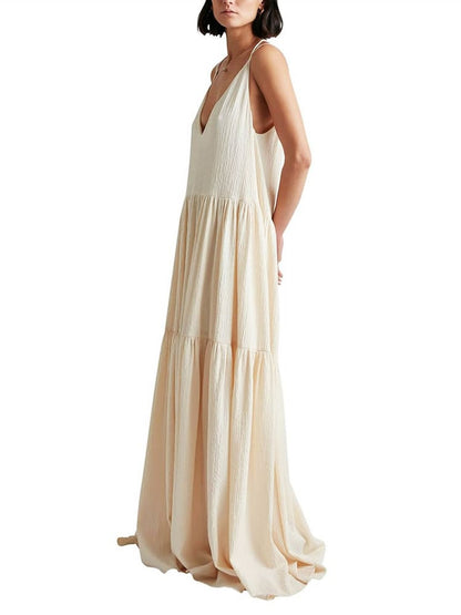 Strapless Summer Floor Length Sundress