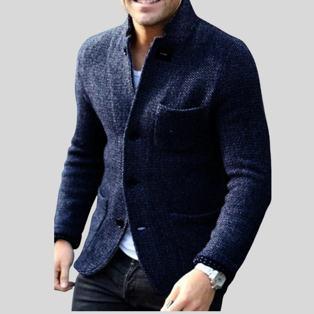 Warm Winter Men's Down Blazer Coat