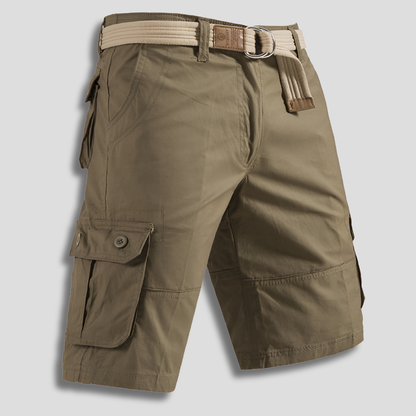 Relaxed Fit Utility Shorts for Men