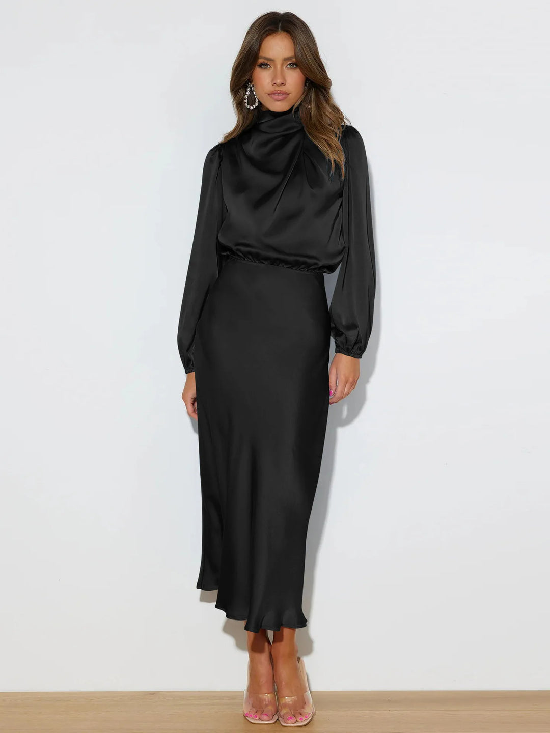 Luxurious Silk Formal Gown for Ladies