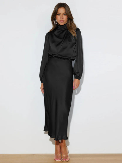 Luxurious Silk Formal Gown for Ladies