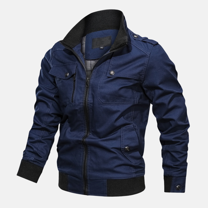 Classic Men's Zip Up Bomber Jacket