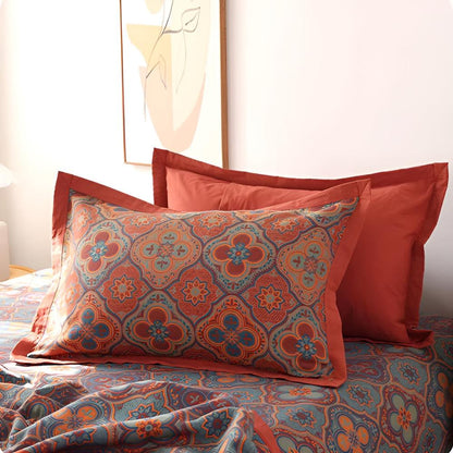 Classic Embroidered Cotton Bed Coverlet