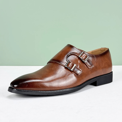 Classic Men's Genuine Leather Belt Strap Shoes