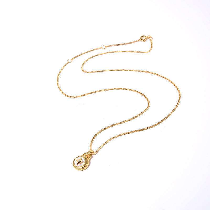 Luxury Star Pendant, Sterling Silver, Gold Plated Necklace