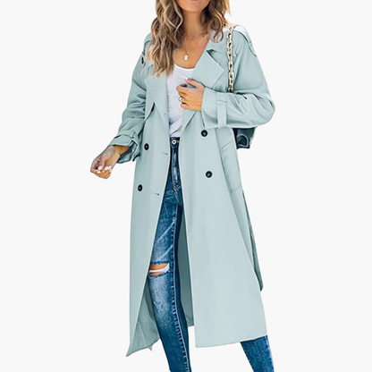 Classy Women's Belted Raincoat On Sale