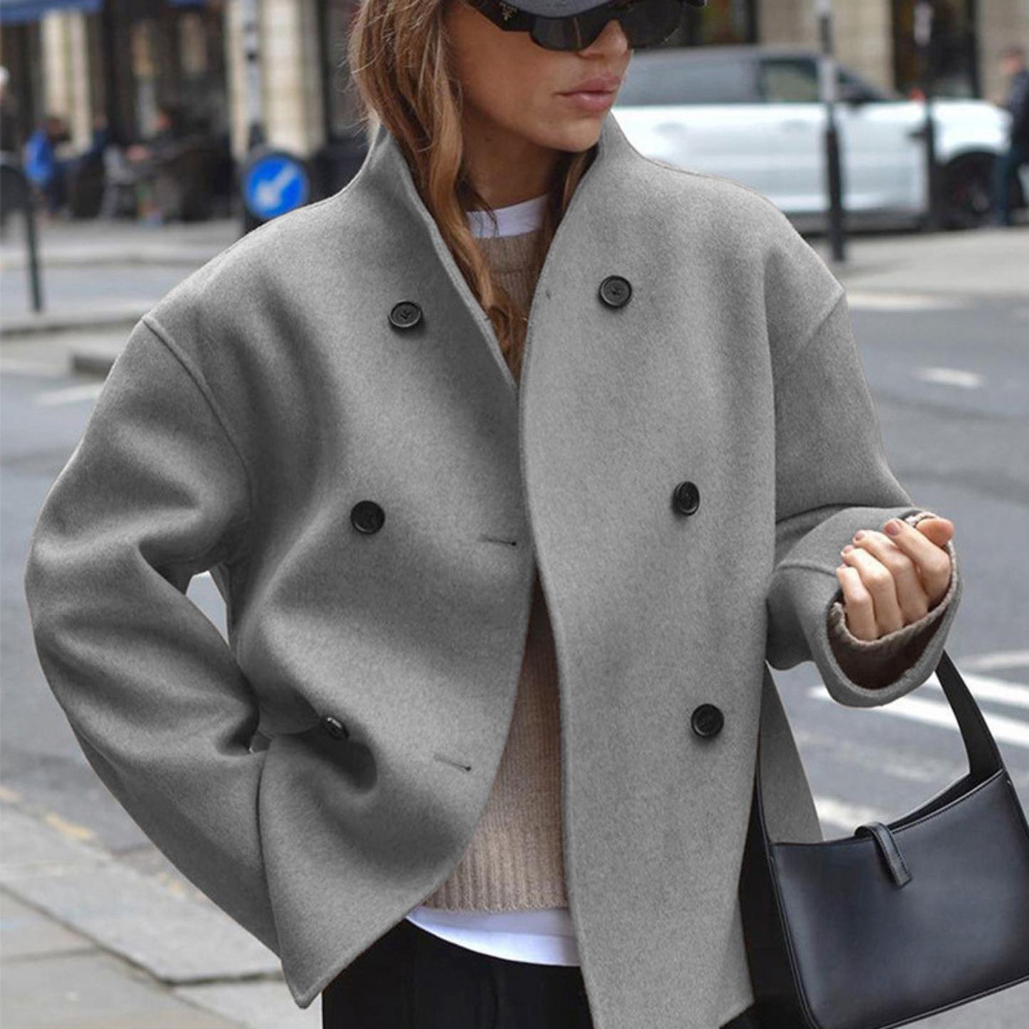 Warm Long Sleeve High Neck Winter Coat
