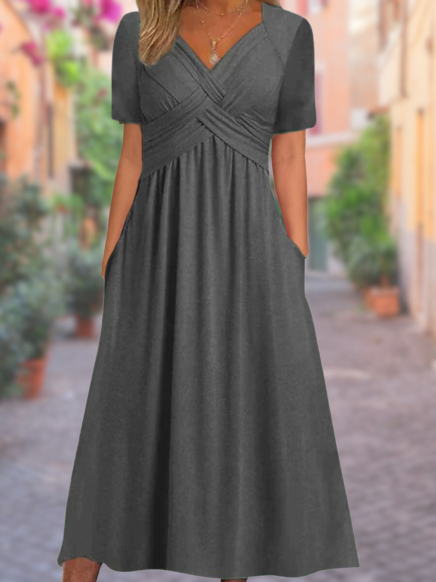 Fashionable Scoop Neck Sundress