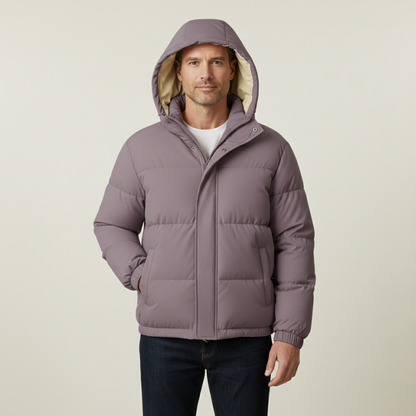 Thermal Insulated Men's Puffer Hooded Winter Coat
