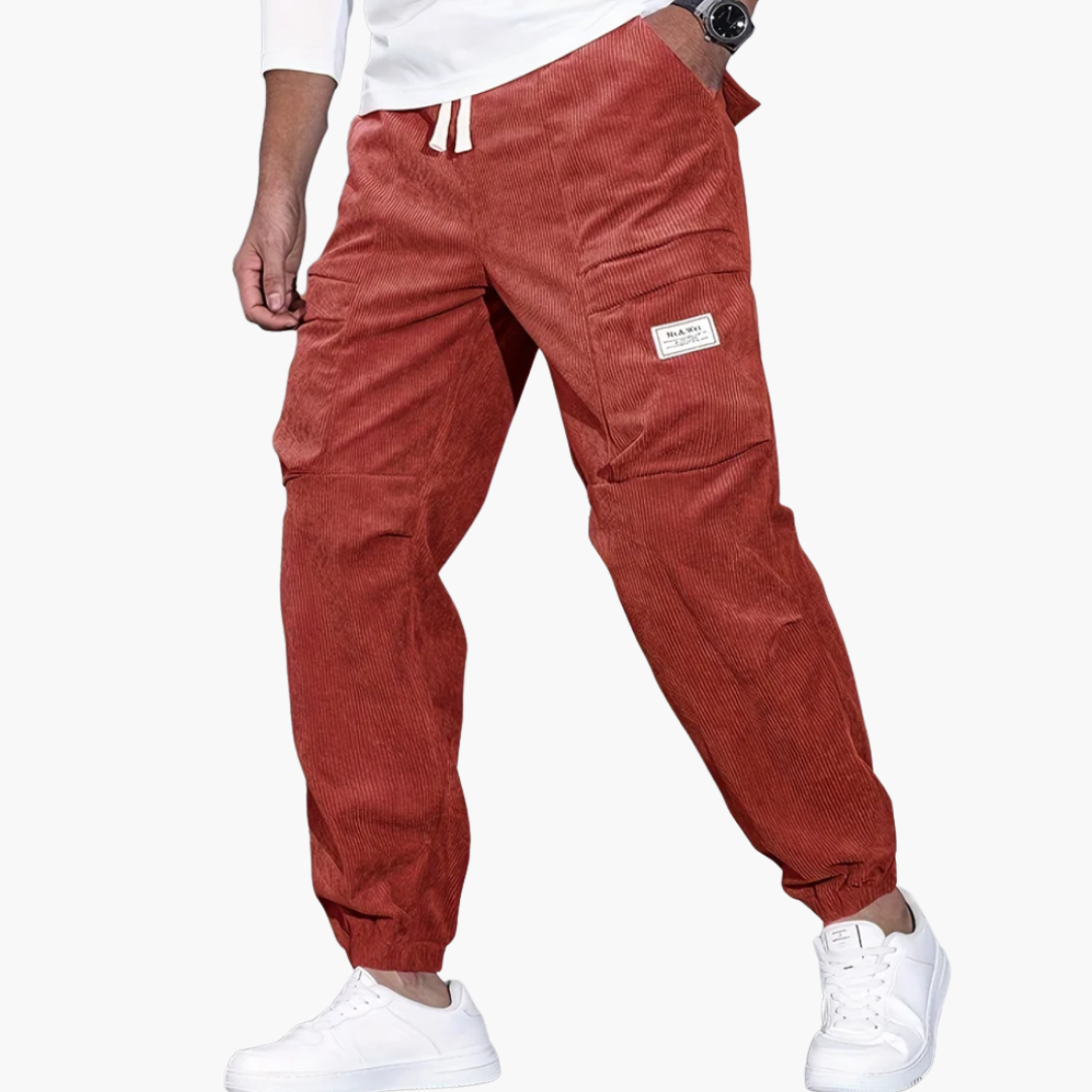 Comfortable Mens Corduroy Trousers with Pockets