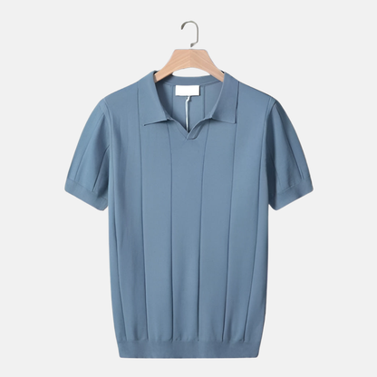 Classic Fit V-Neck Short Sleeve Polo Shirt