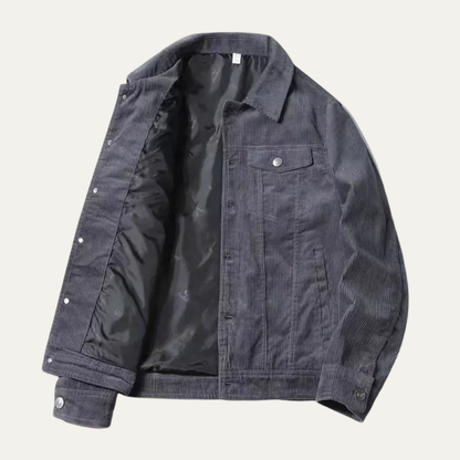 Classic Mens Corduroy Button Down Jacket