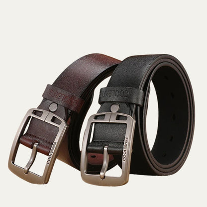 Premium Leather Belt - Classic Vintage Design