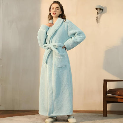 Soft Fuzzy Hooded Spa Bath Robe