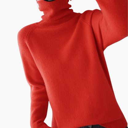 Warm Crew Neck Women's Sweater with Long Sleeves