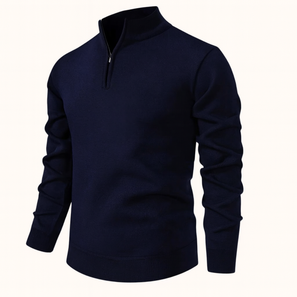 Men's Quarter Zip Fleece Pullover Sweater
