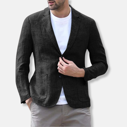 Men's Slim Fit Blazer with Classic Lapel